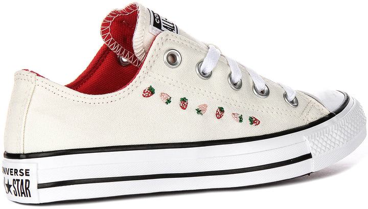 Converse All Star Low A14933C In White Strawberry
