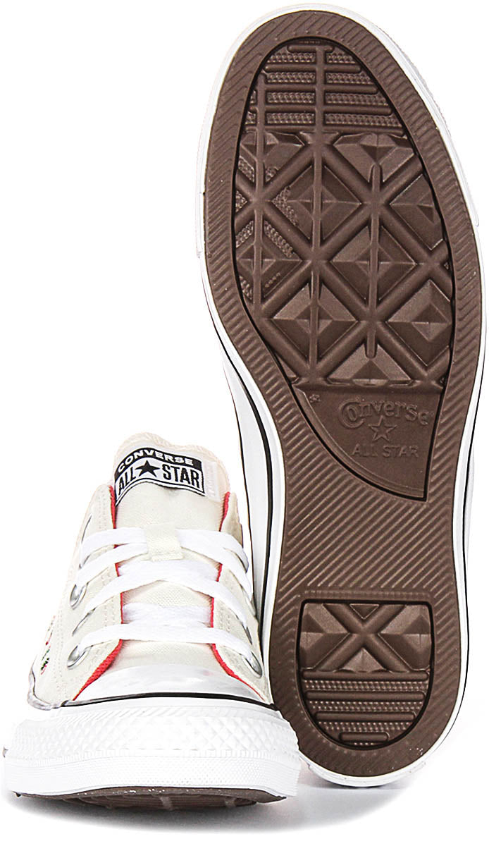 Converse All Star Low A14933C In White Strawberry