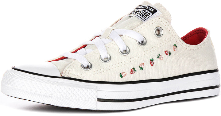 Converse All Star Low A14933C In White Strawberry