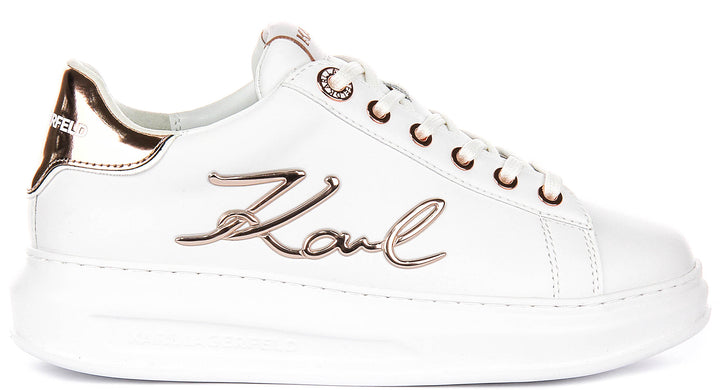 Karl Lagerfeld Kapri Signature Logo In White For Women