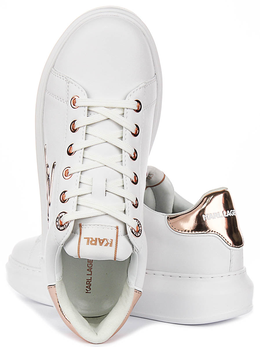 Karl Lagerfeld Kapri Signature Logo In White For Women