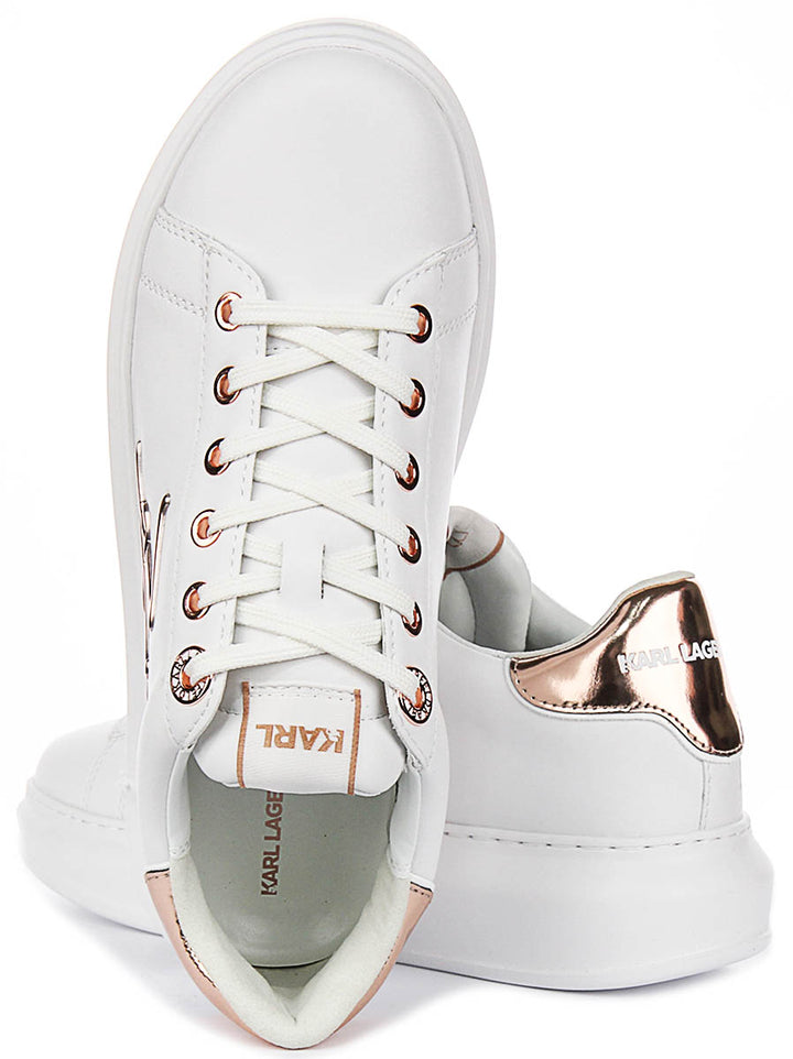 Karl Lagerfeld Kapri Signature Logo In White For Women