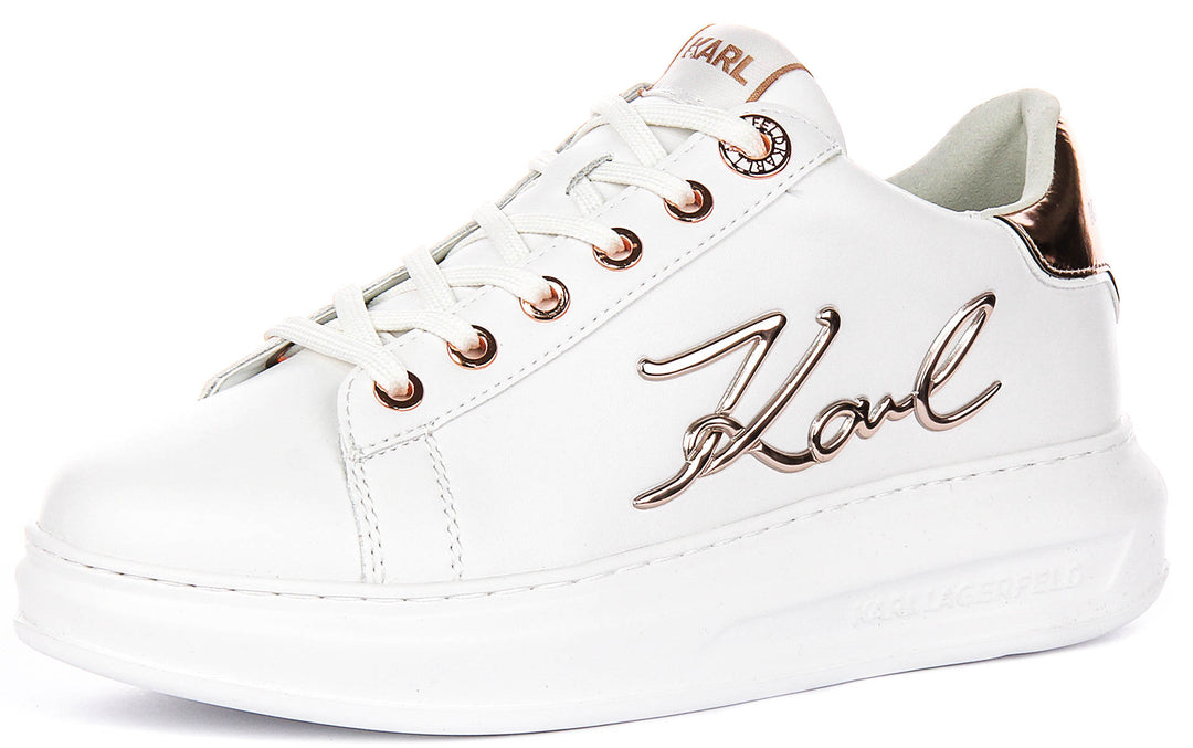 Karl Lagerfeld Kapri Signature Logo In White For Women