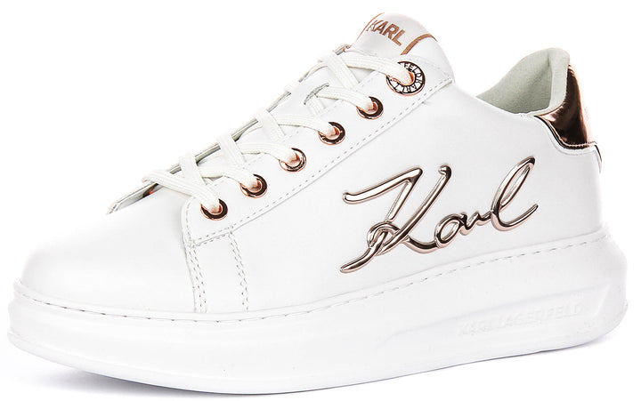 Karl Lagerfeld Kapri Signature Logo In White For Women