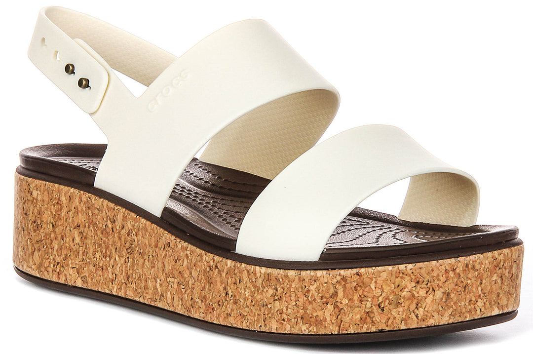 Crocs Brooklyn Cork L In White For Women