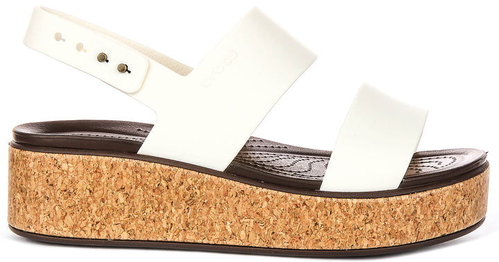 Crocs Brooklyn Cork L In White For Women