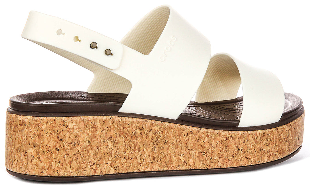 Crocs Brooklyn Cork L In White For Women