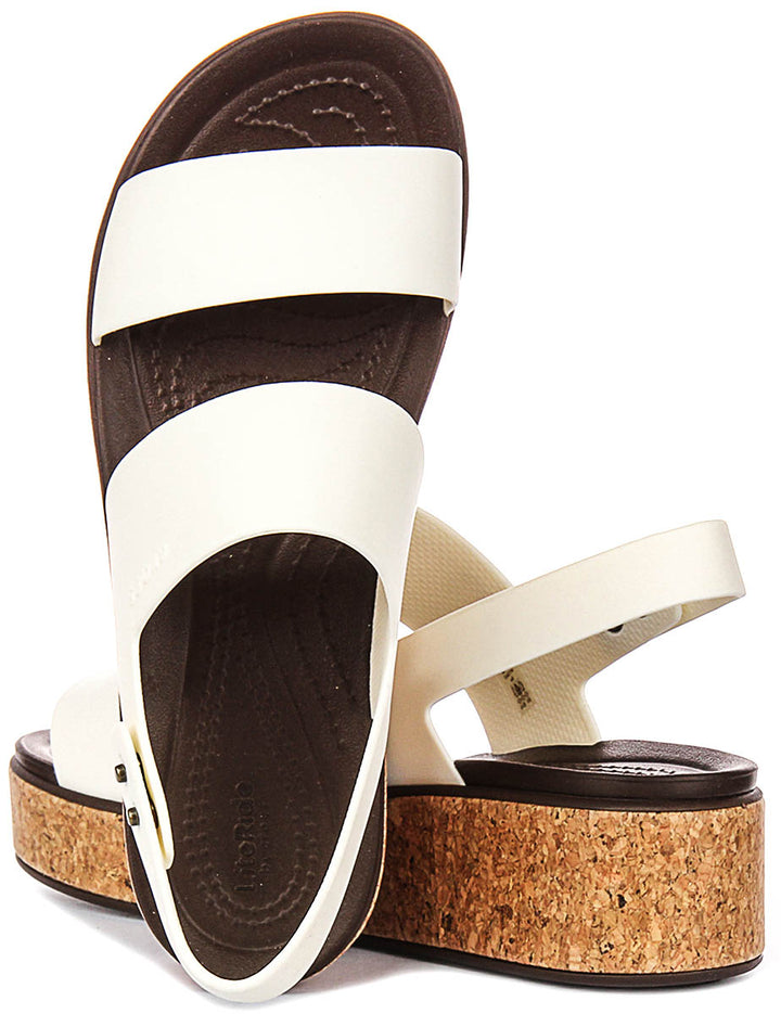 Crocs Brooklyn Cork L In White For Women