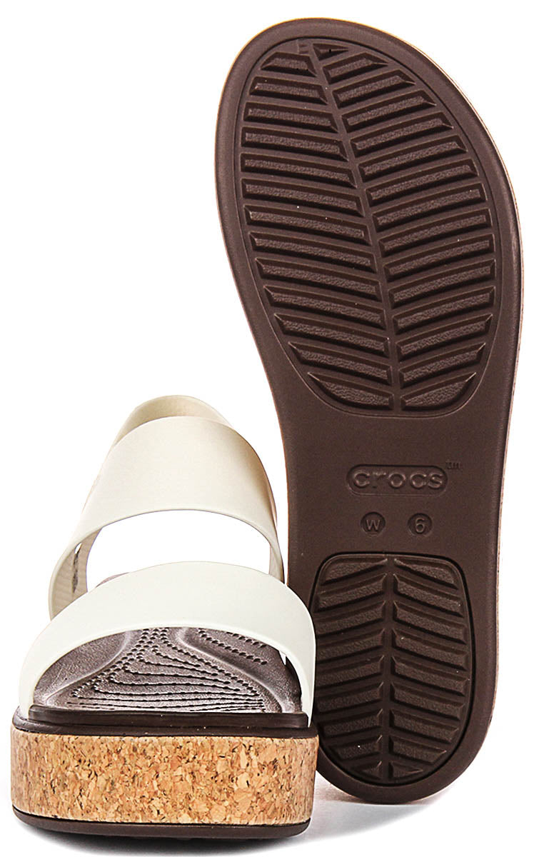 Crocs Brooklyn Cork L In White For Women