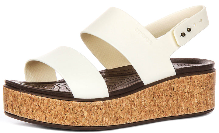 Crocs Brooklyn Cork L In White For Women