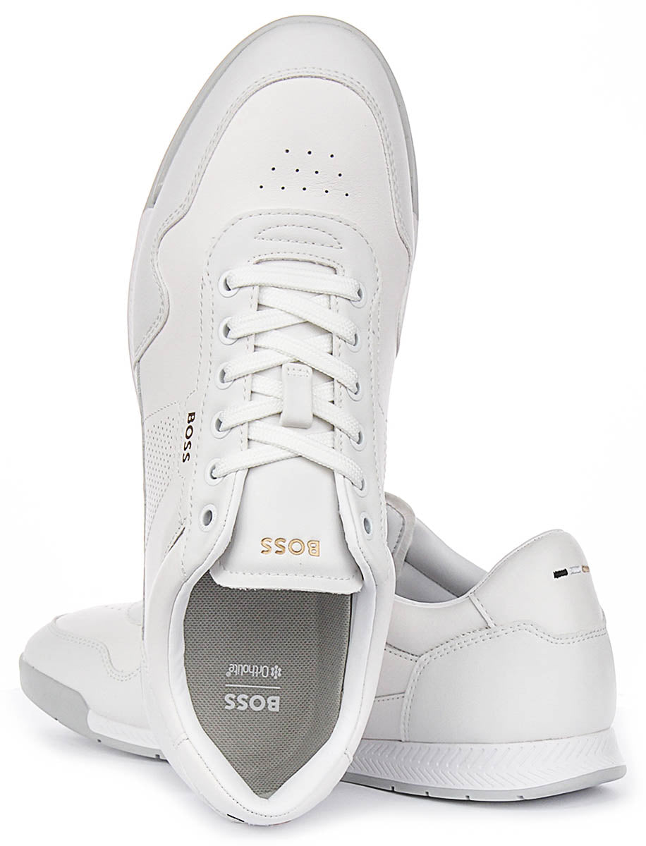 Boss Nitan Low Profile In White For Men