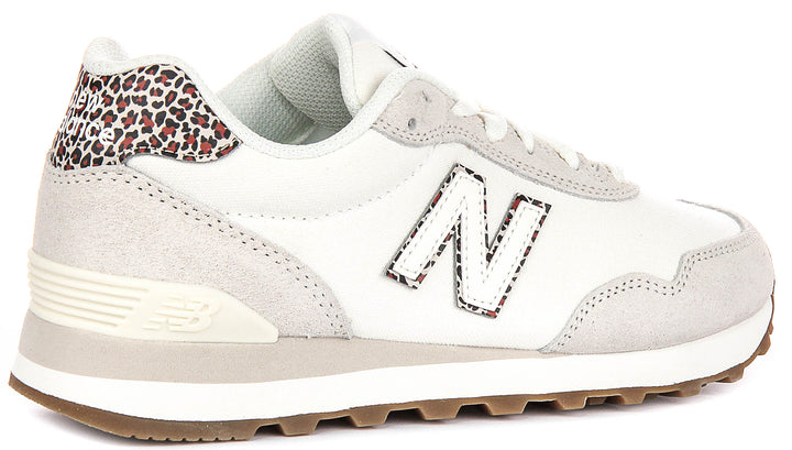 New Balance WL515 SO3 In White Leopard For Women