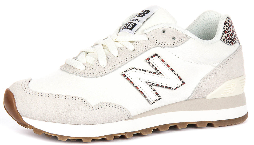 New Balance WL515 SO3 In White Leopard For Women