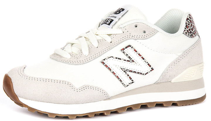 New Balance WL515 SO3 In White Leopard For Women