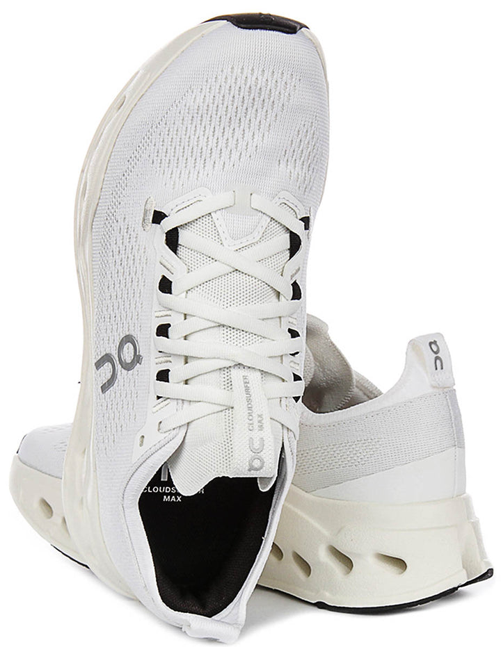 On Running Cloudsurfer Max In White For Women