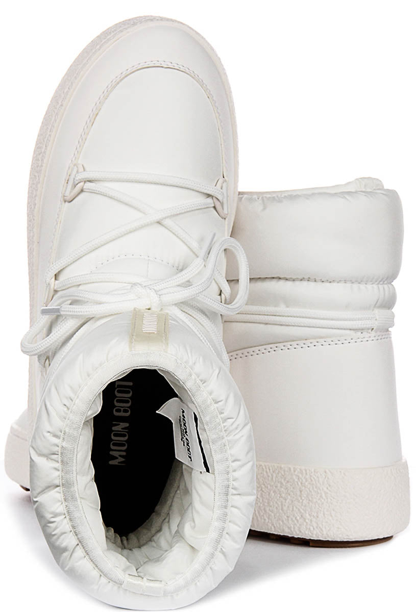 Moon Boot LTRACK Low Waterproof In White For Women