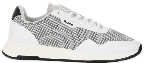 Boss Titanium Runner In White For Men