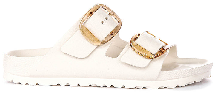 Birkenstock Arizona Eva Big Buckle In White | Narrow Fit