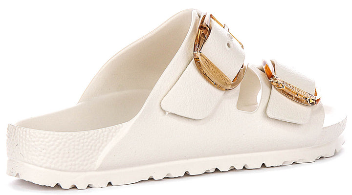 Birkenstock Arizona Eva Big Buckle In White | Narrow Fit