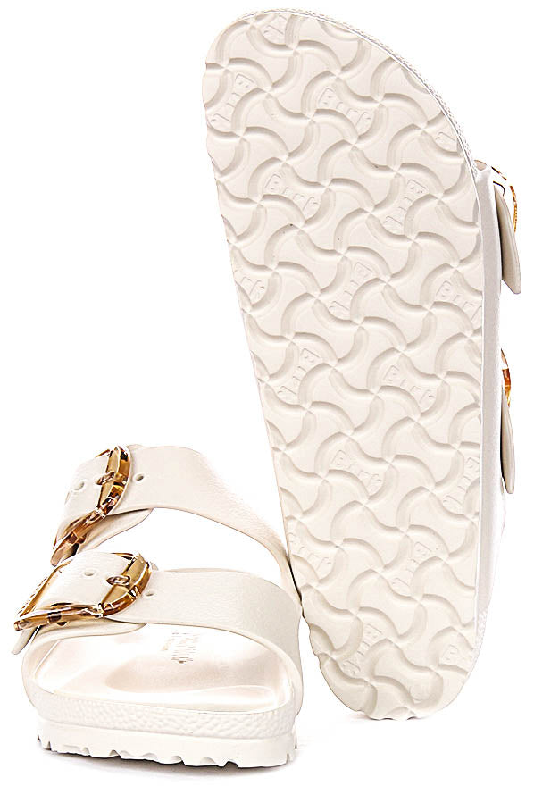 Birkenstock Arizona Eva Big Buckle In White | Narrow Fit