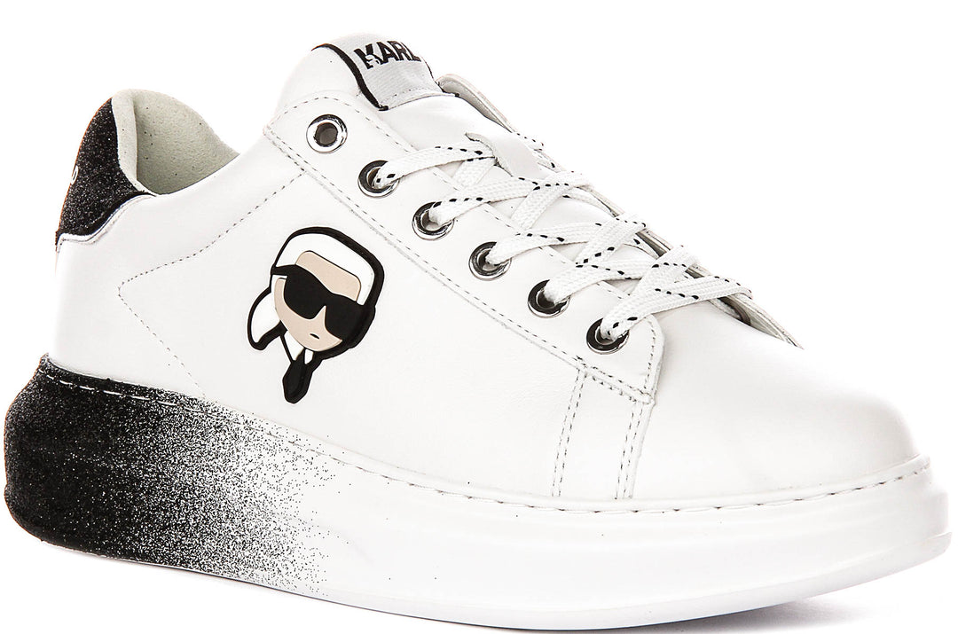 Karl Lagerfeld Kapri Ombre In White Black For Women