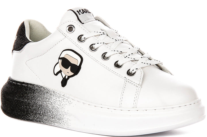Karl Lagerfeld Kapri Ombre In White Black For Women