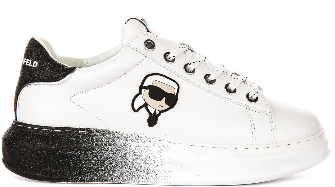 Karl Lagerfeld Kapri Ombre In White Black For Women