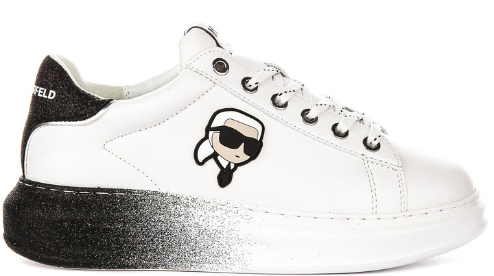Karl Lagerfeld Kapri Ombre In White Black For Women