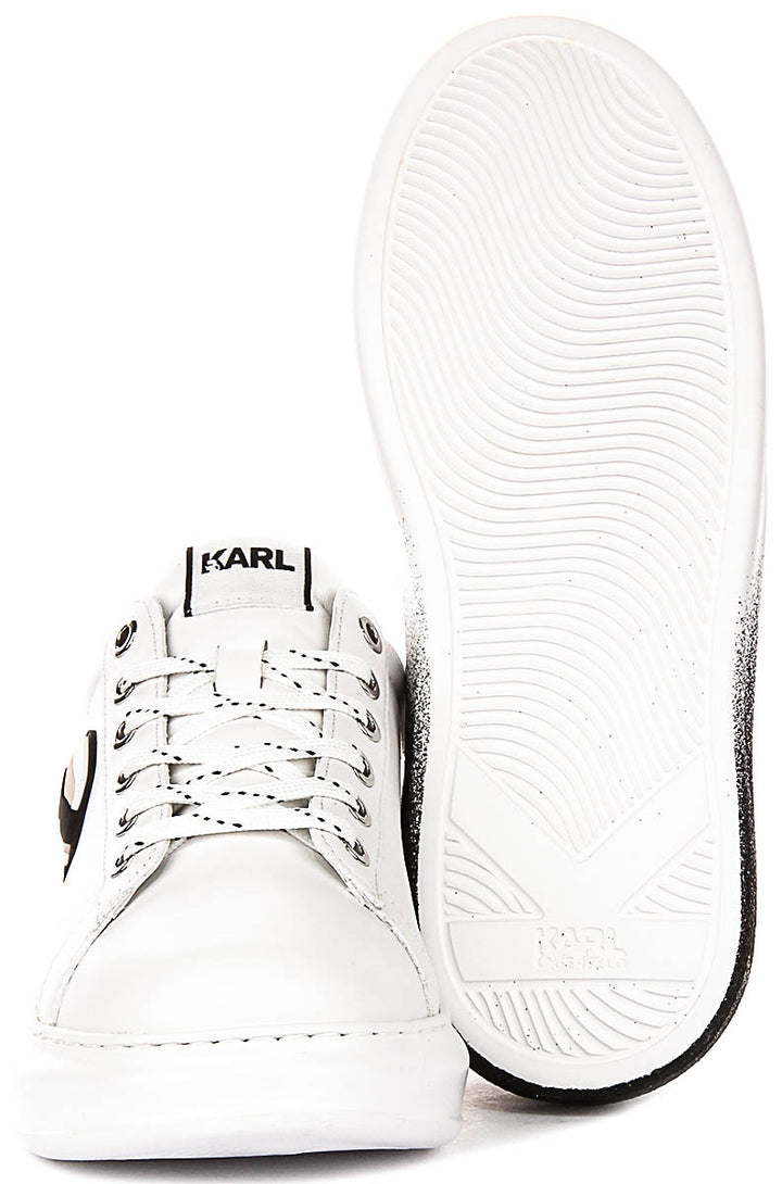 Karl Lagerfeld Kapri Ombre In White Black For Women