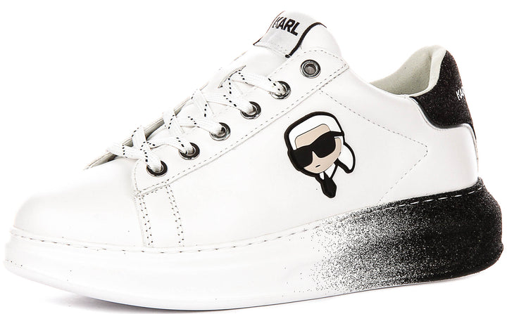 Karl Lagerfeld Kapri Ombre In White Black For Women