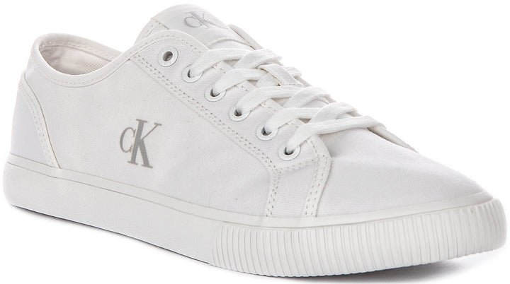 Calvin Klein Jeans Essential Vulc Low Mg In White For Men