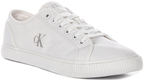 Calvin Klein Jeans Essential Vulc Low Mg In White For Men