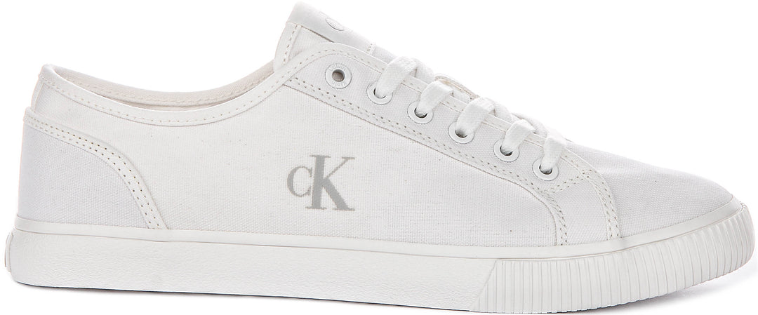 Calvin Klein Jeans Essential Vulc Low Mg In White For Men