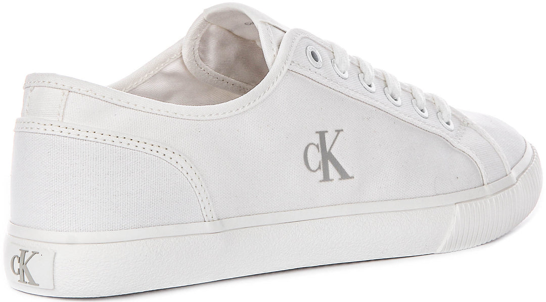Calvin Klein Jeans Essential Vulc Low Mg In White For Men