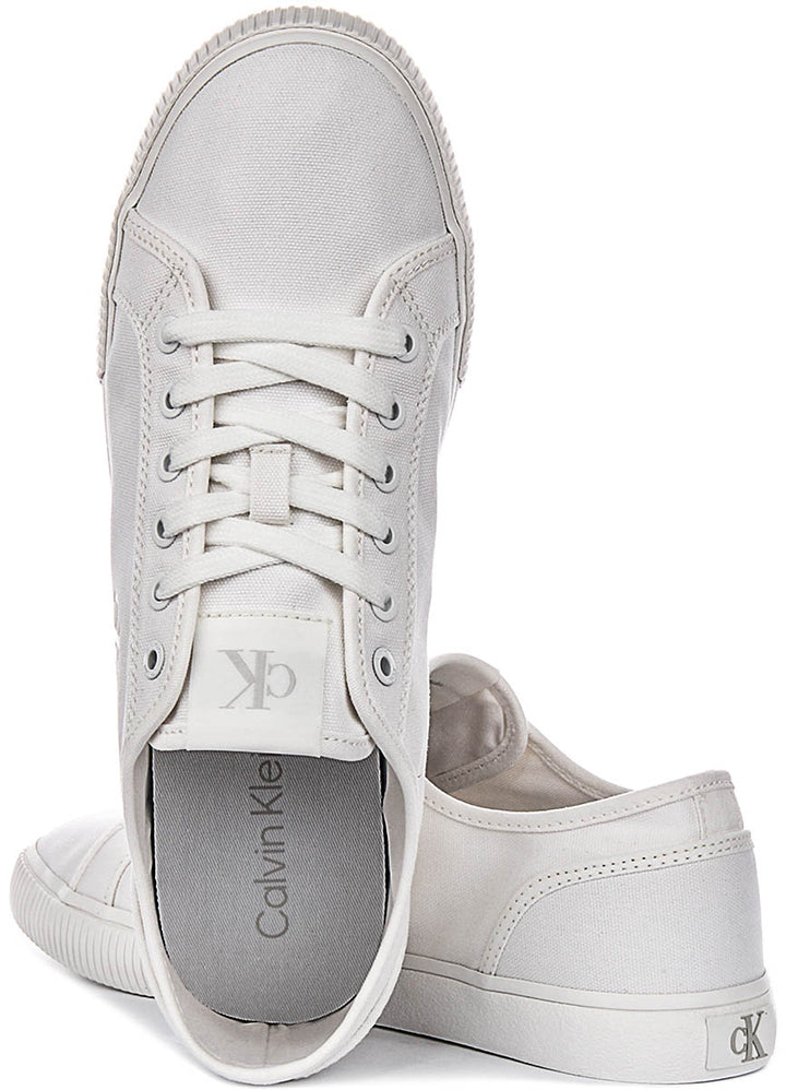 Calvin Klein Jeans Essential Vulc Low Mg In White For Men