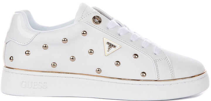 Guess Bonitah Studs Sneakers In White For Women