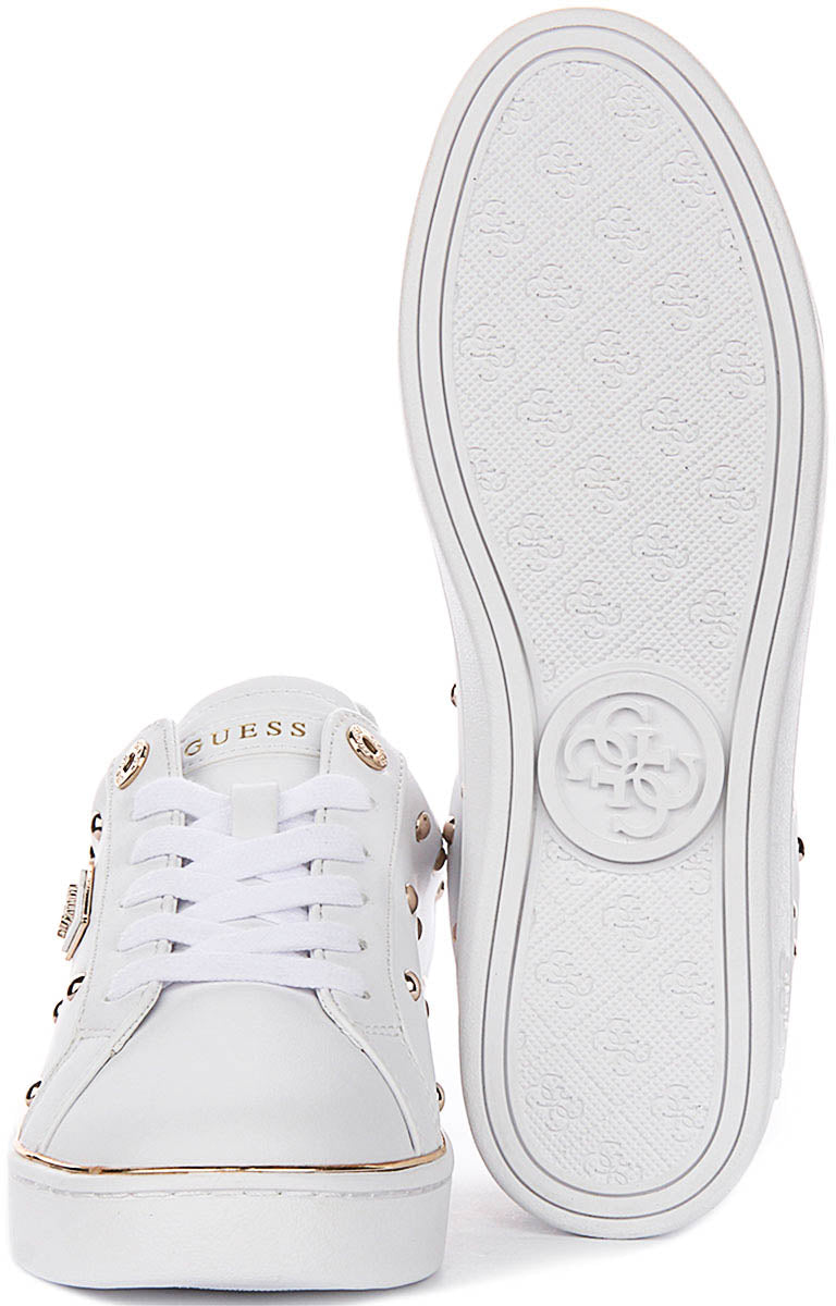 Guess Bonitah Studs Sneakers In White For Women