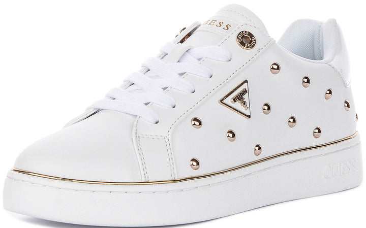 Guess Bonitah Studs Sneakers In White For Women