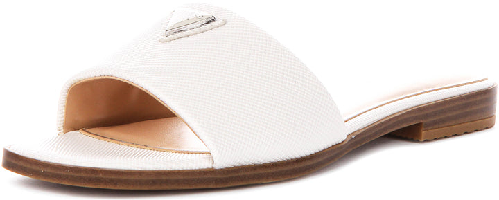 Guess Ramlan Logo Sandals In White For Women
