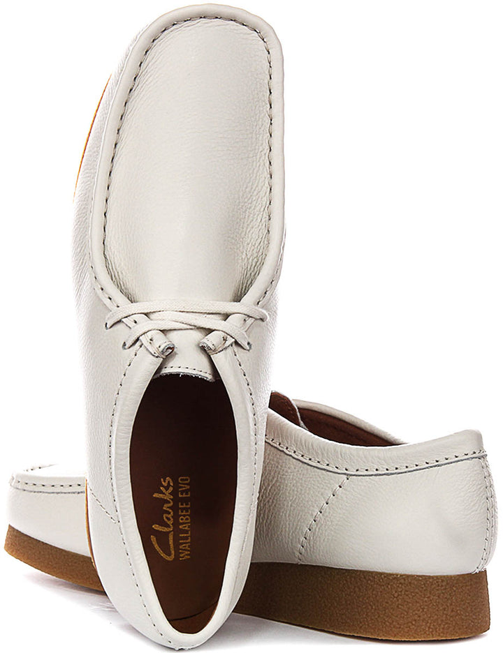 Clarks Wallabee Evo In White For Men