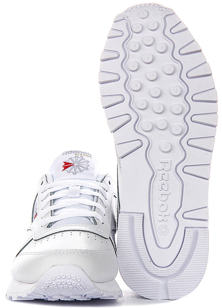 Reebok Classic Leather In White For Men