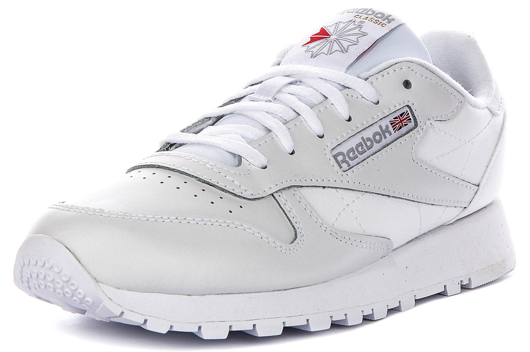 Reebok Classic Leather In White For Men