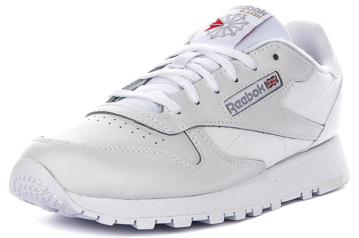 Reebok Classic Leather In White For Men