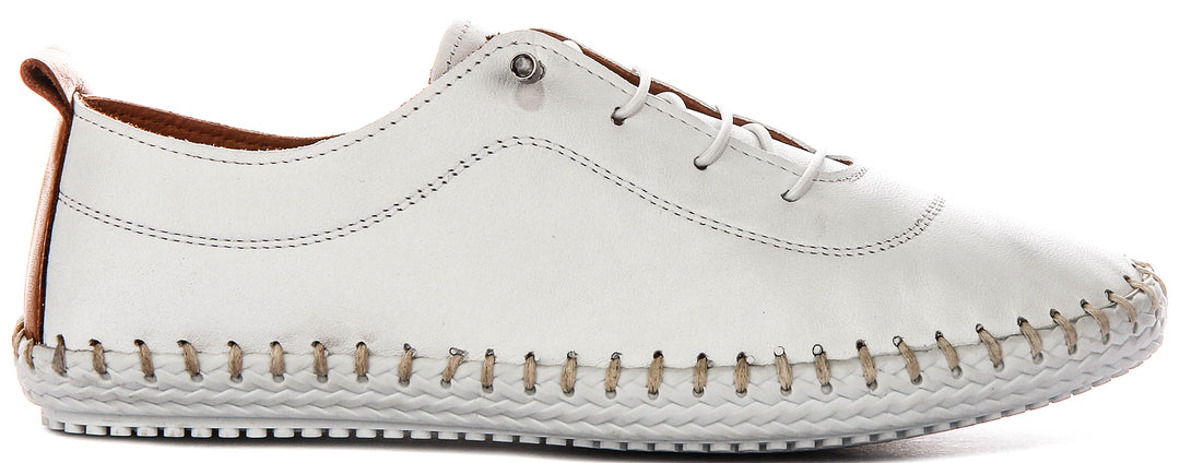 Justinreess England Lexi 2 In White Tan For Women