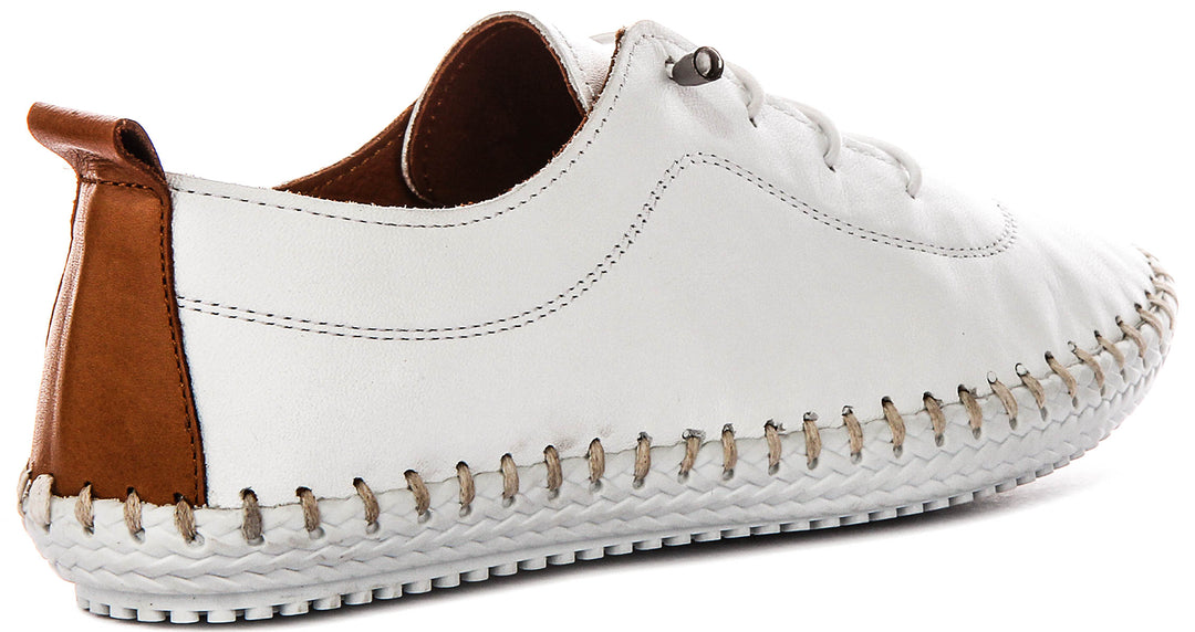 Justinreess England Lexi 2 In White Tan For Women