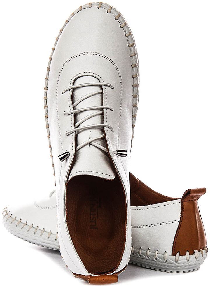 Justinreess England Lexi 2 In White Tan For Women