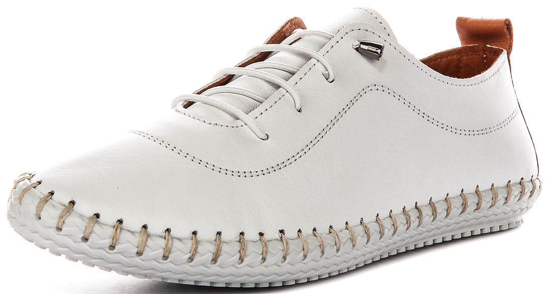 Justinreess England Lexi 2 In White Tan For Women