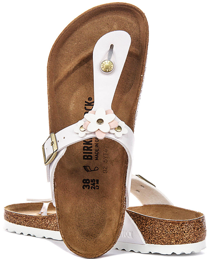 Birkenstock Gizeh Kids In White For Juniors | Regular Fit