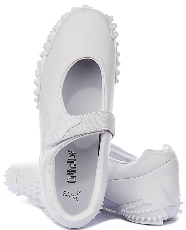 Puma Mostro Fey Leather In White For Women