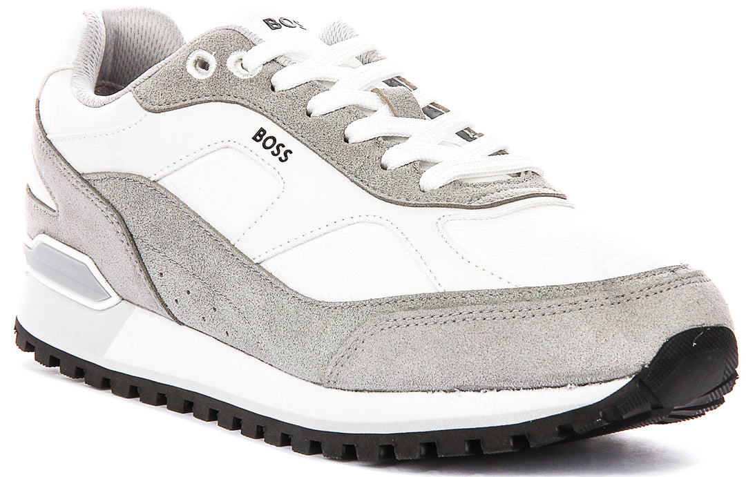 Boss Parkour Runner In White For Men Sneaker
